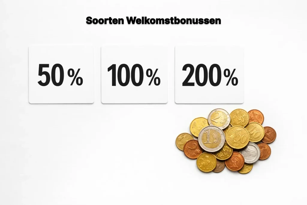Overzichtelijke visualisatie van bonuspercentages met eurotekens
